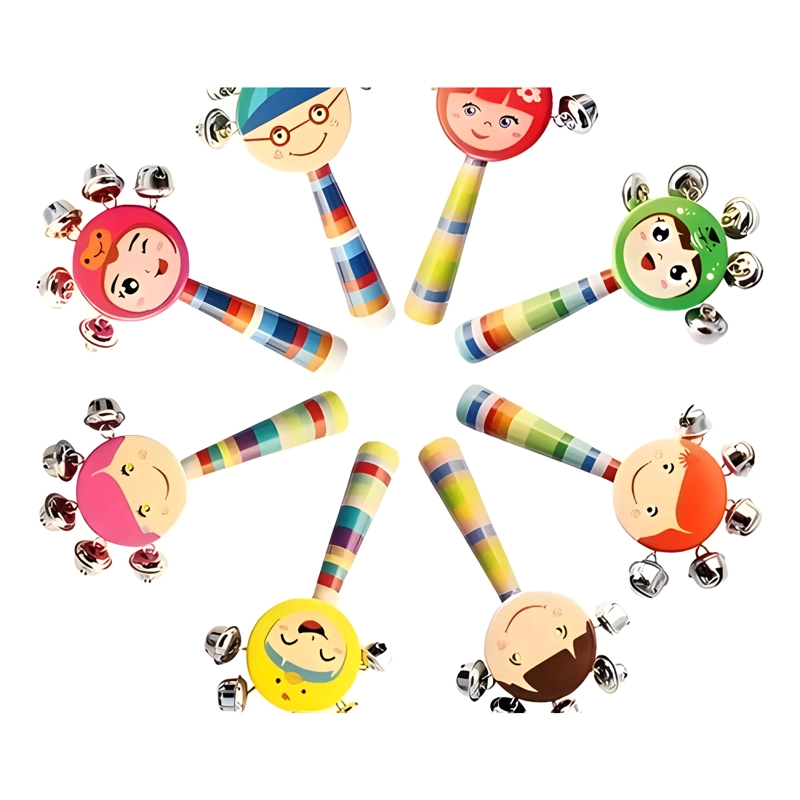 JUGUETES DIDACTICOS MUSICALES PARA NIÑOS MADERA PACK X7 - 4