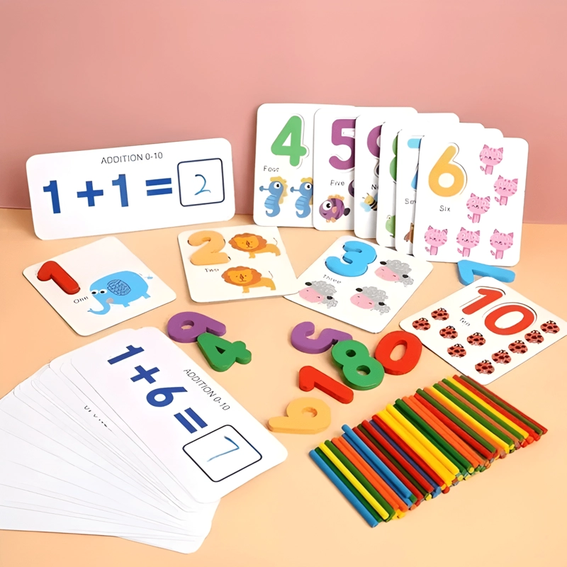 JUEGO DE MATEMATICAS Y ENCAJE PARA NIÑOS DIDACTICO EDUCATIVO - 4