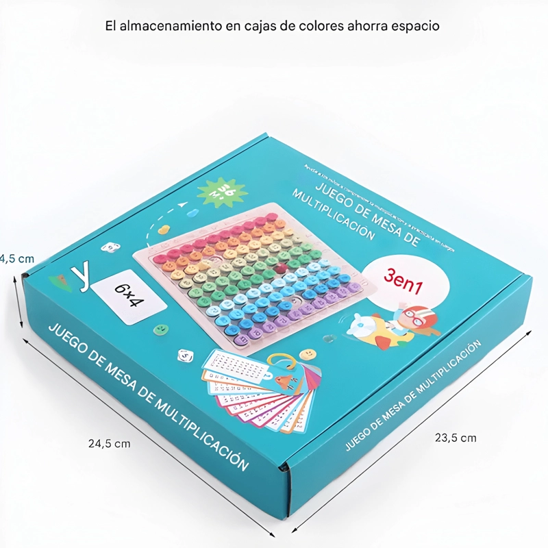 TABLERO DIDACTICO TABLA DE MULTIPLICAR JUEGO MONTESSORI #5 - 1