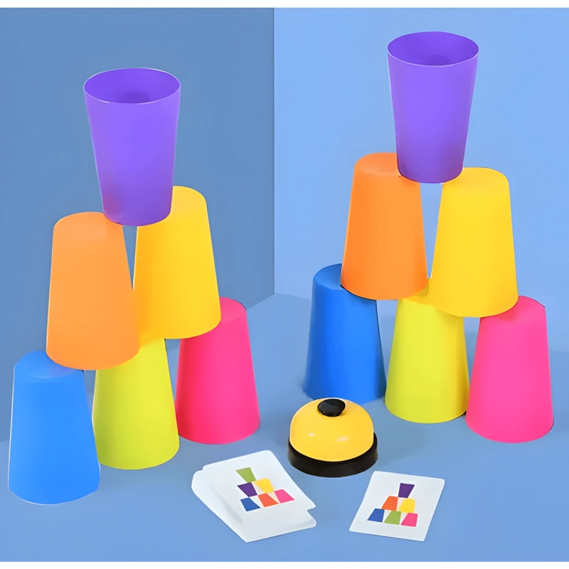 JUEGO DIDACTICO DE PATRONES CON VASOS - 1