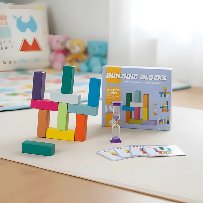 BLOQUES MADERA INFANTIL JUEGO CONSTRUCCION EDUCATIVO #2 - 1