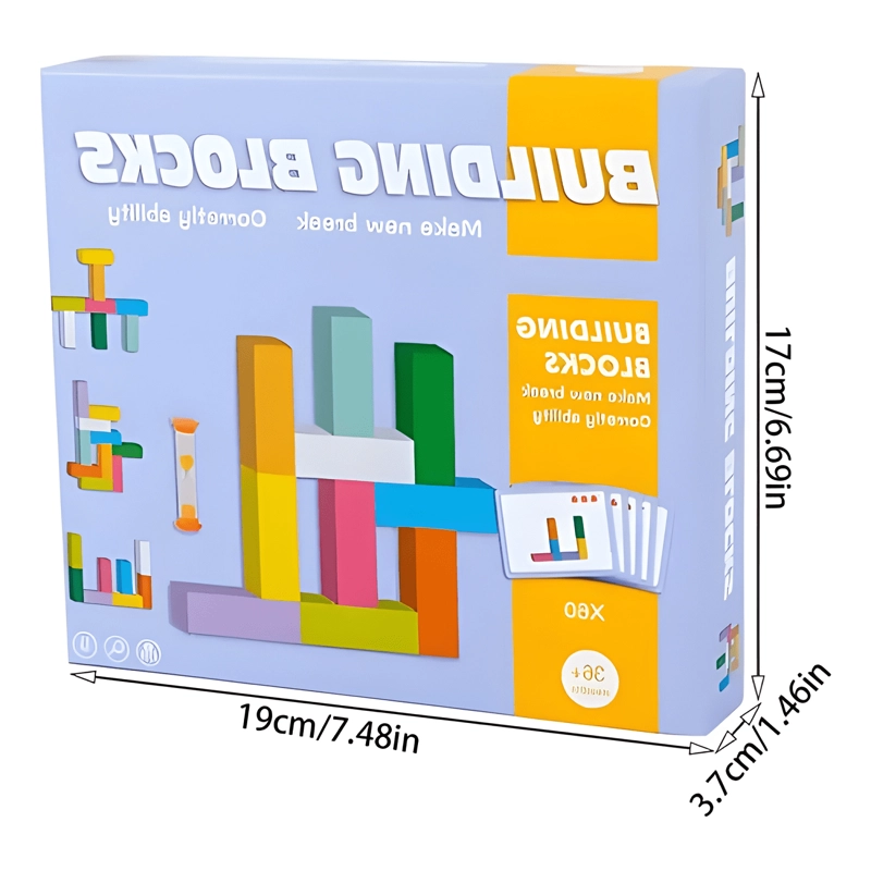 BLOQUES MADERA INFANTIL JUEGO CONSTRUCCION EDUCATIVO #2 - 2