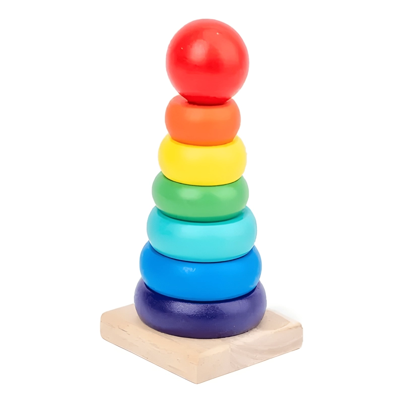 JUGUETES APRENDIZAJE DE BEBE MADERA DIDACTICO NIÑOS 9PC #1 - 4
