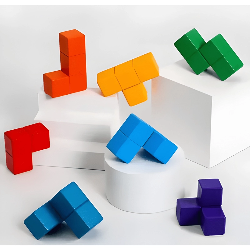 JUEGO DIDACTICO DE MADERA CUBO SOMA - 3