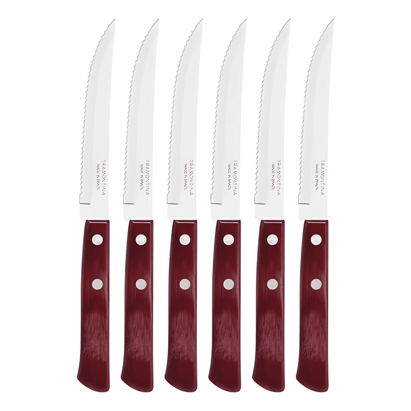 PACK TENEDOR MANGO MADERAX12UD+CUCHILLO 5PULGADAS - 4