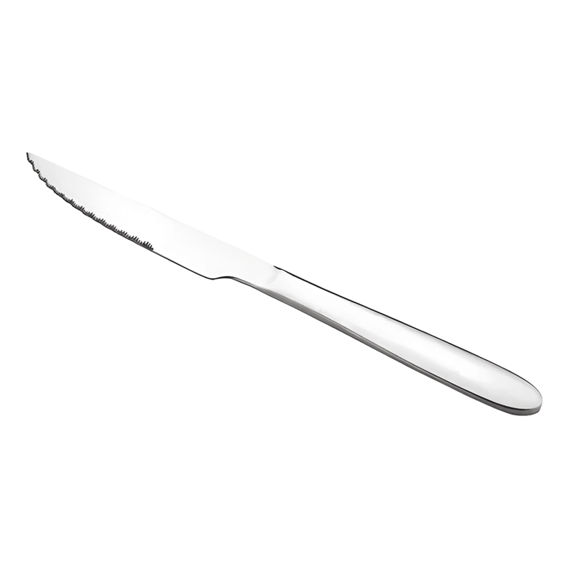 PACK X6 CUCHILLOS MESA ACERO INOXIDABLE CUCHILLO PLATEADO - 1