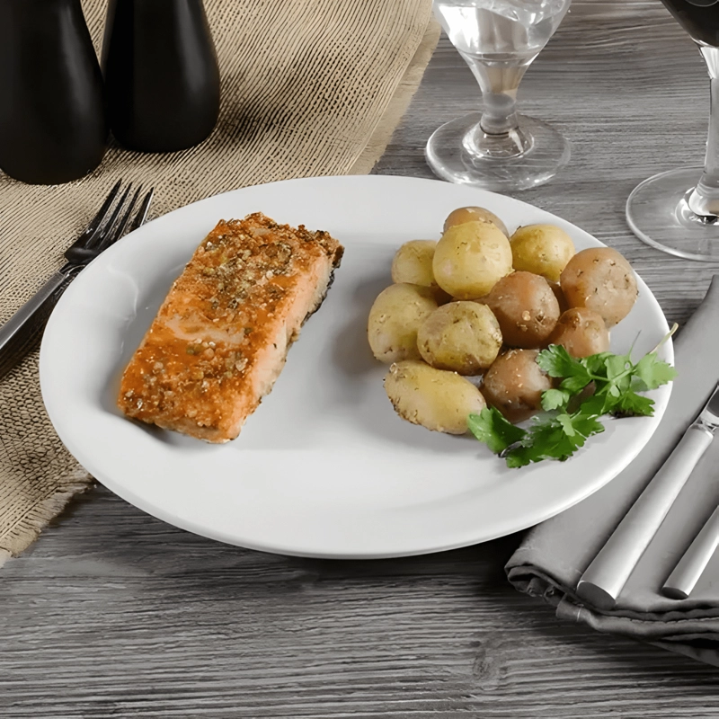 SET DE 6 PLATO DE POLICARBONATO 15 CMS BLANCO - 1