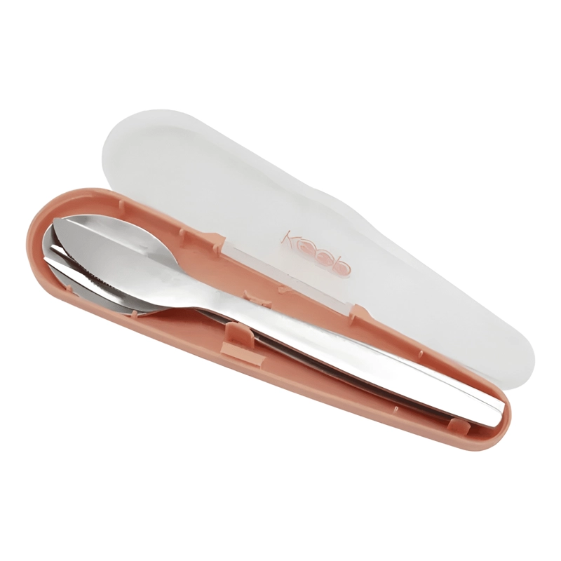 SET CUBIERTOS ESTUCHE KEEP CUCHARA TENEDOR CUCHILLO CORAL - 2
