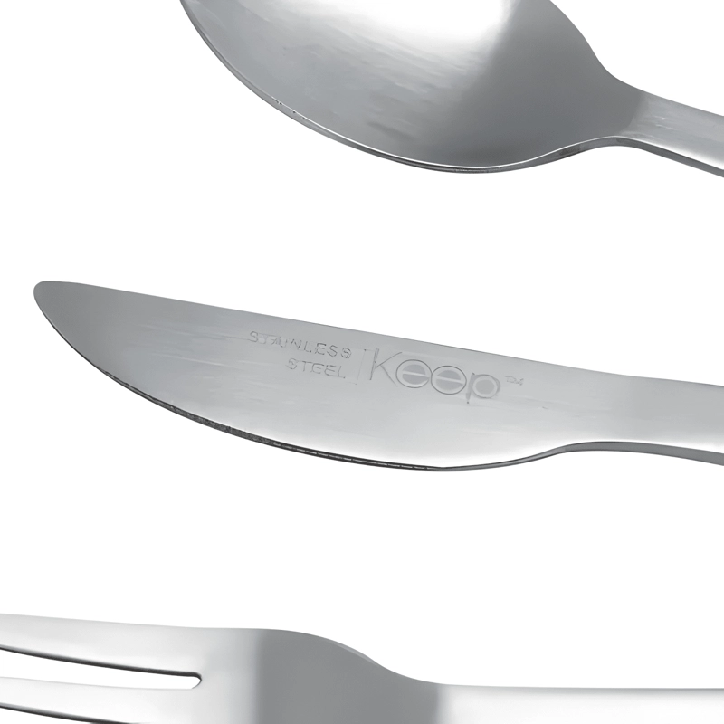 SET CUBIERTOS ESTUCHE KEEP CUCHARA TENEDOR CUCHILLO CORAL - 4