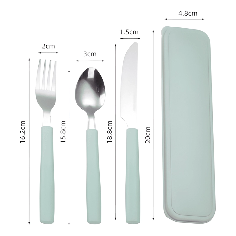 SET DE CUBIERTOS ACERO INOX CUCHARA Y TENEDOR NIÑOS ESTUCHE - 4