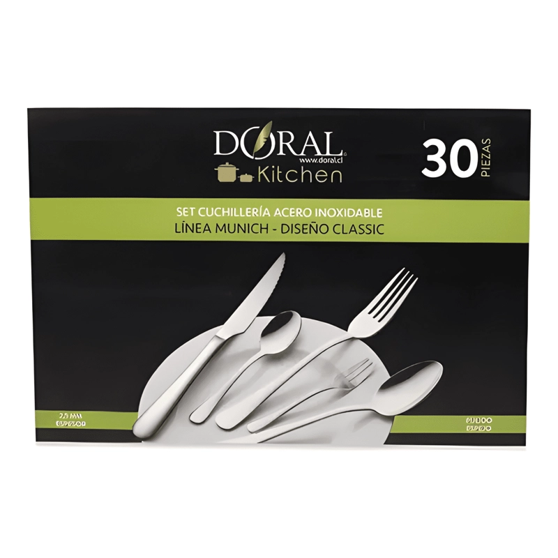 JUEGO CUCHILLERIA 30 PIEZAS 2 5 MM PLATEADO - 2