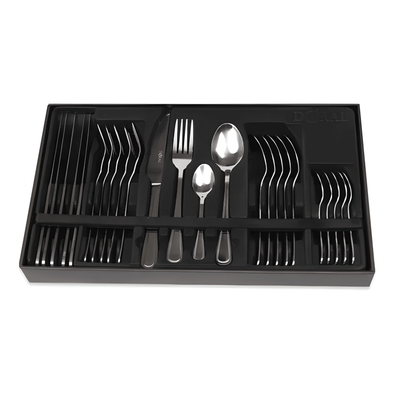 SET DE CUCHILLERIA 24 CUBIERTOS 2MM COLOR ROYAL - 1