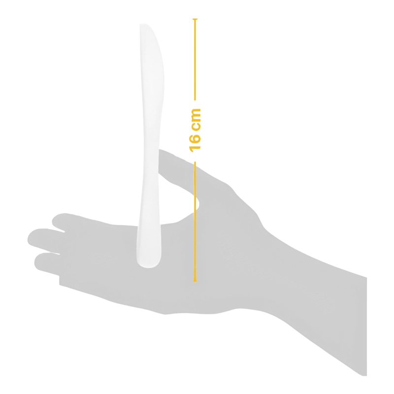 CUCHILLO BIODEGRADABLE COMPOSTABLE PACK 50 UNIDADES BLANCO - 3