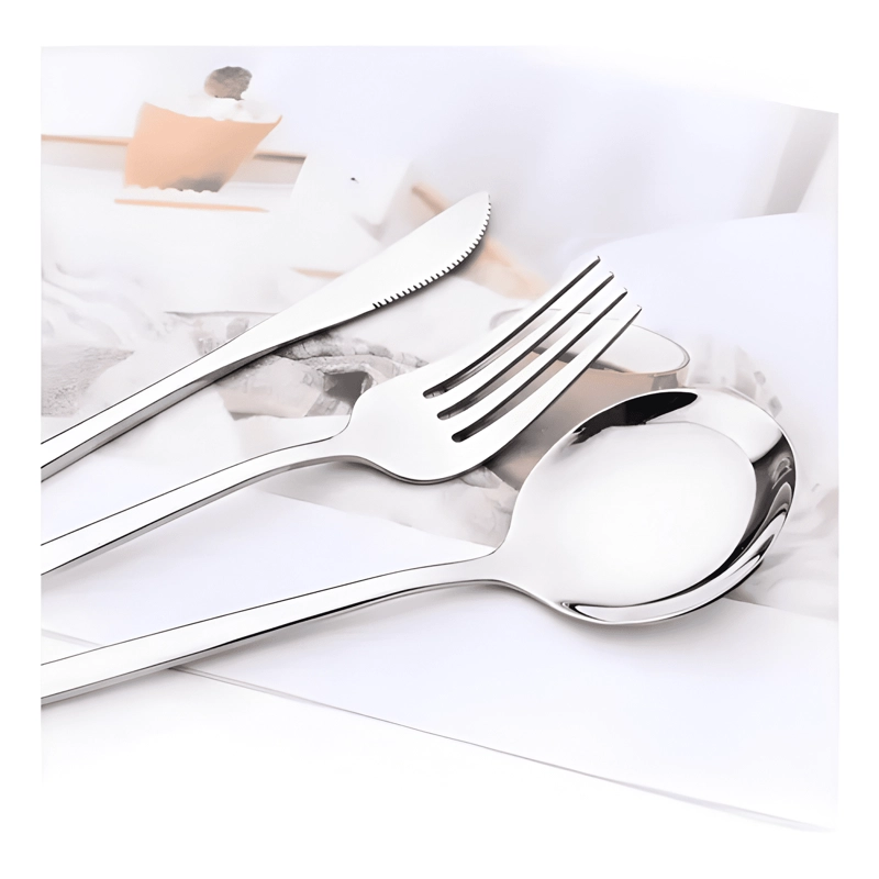 SET DE CUBIERTOS ACERO INOXIDABLE SERVICIO 24 CUCHILLERIA #2 - 4