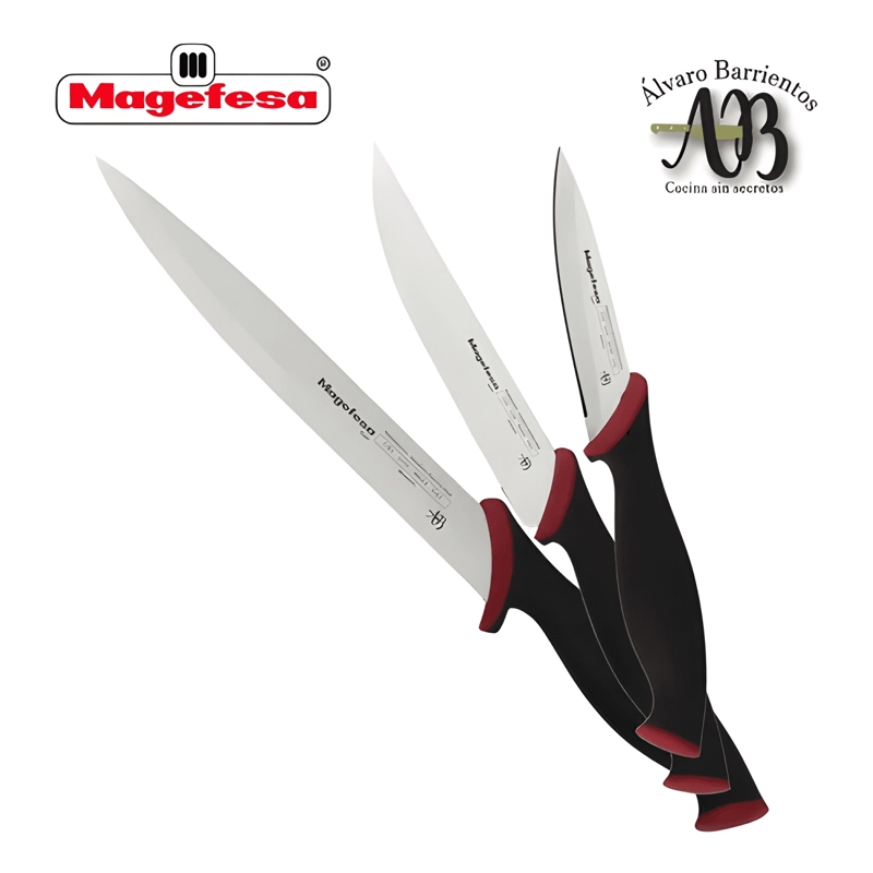 SET DE 3 CUCHILLOS NEGRO - 1
