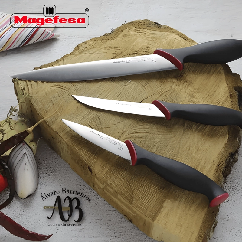 SET DE 3 CUCHILLOS NEGRO - 4