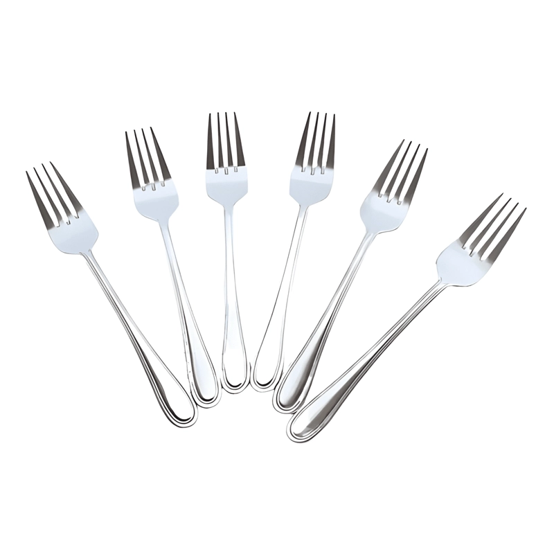 PACK 6 TENEDORES + 6 CUCHILLOS DE MESA ACERO INOXIDABLE #1 - 1