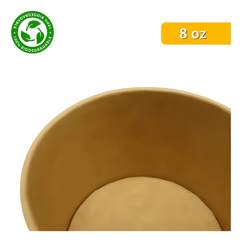 VASO POLIPAPEL KRAFT PARA HELADO Y SOPA 8 OZ 25U - 3