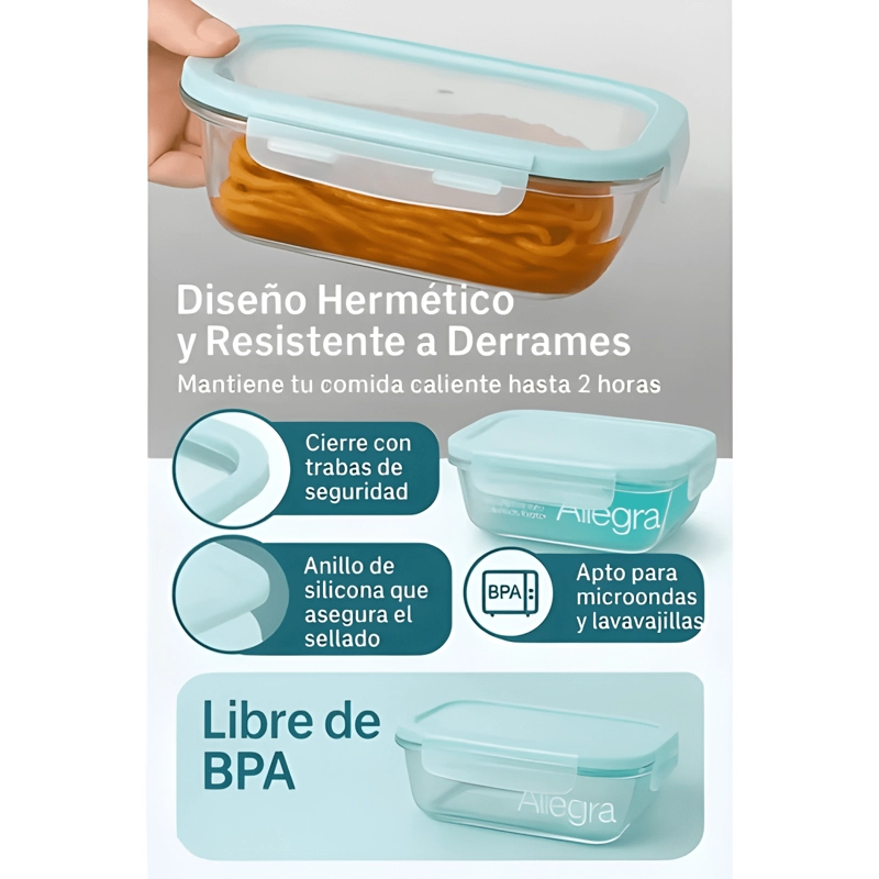 TAPER HERME TICO VIDRIO TEMPLADO RECTANGULAR 10U #2 - 2