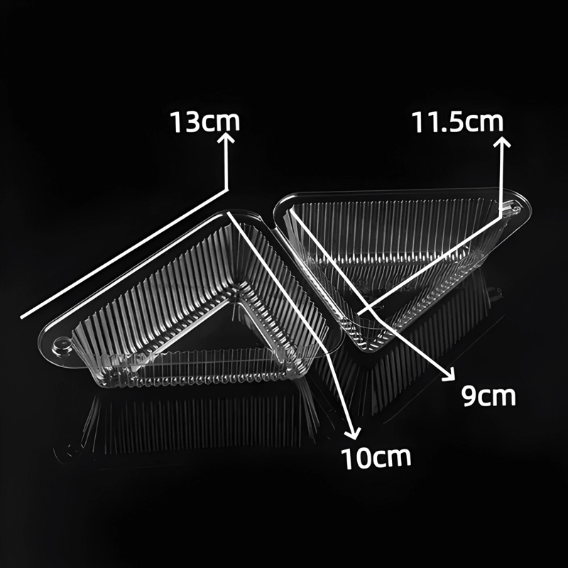 ENVASE TRIANGULAR PORTA TORTA 13X10X7 CM 100U #1 - 1