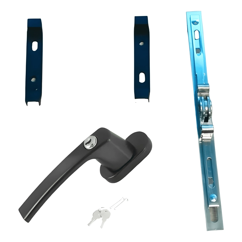 KIT MANILLA CON LLAVE Y CREMONA BIPUNTO PARA VENTANAS - 2