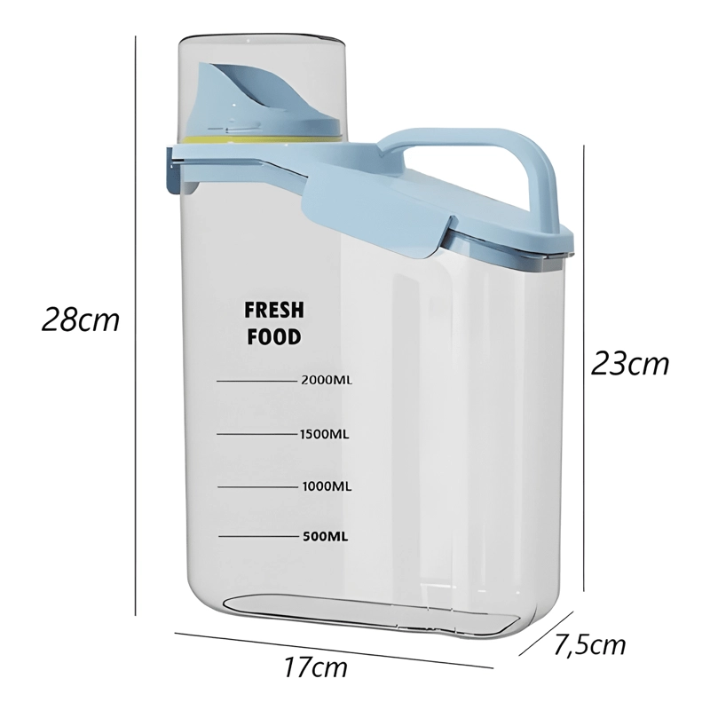 CONTENEDOR HERME TICO DISPENSADOR ALMACENAMIENTO 2000 ML #2 - 4