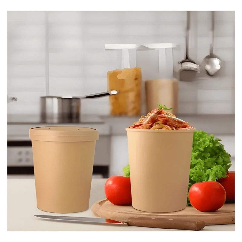 POTE CONTENEDOR KRAFT 32 OZ CON TAPA 20U - 2