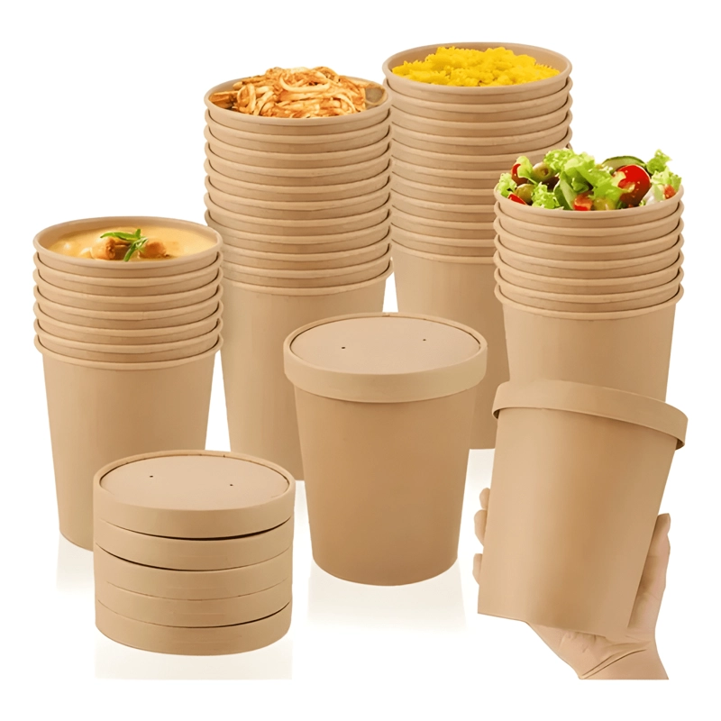POTE CONTENEDOR KRAFT 32 OZ CON TAPA 20U - 3