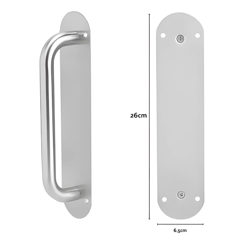 TIRADOR PARA PUERTA PRINCIPAL ACERO INOXIDABLE 11 PULGADAS - 1