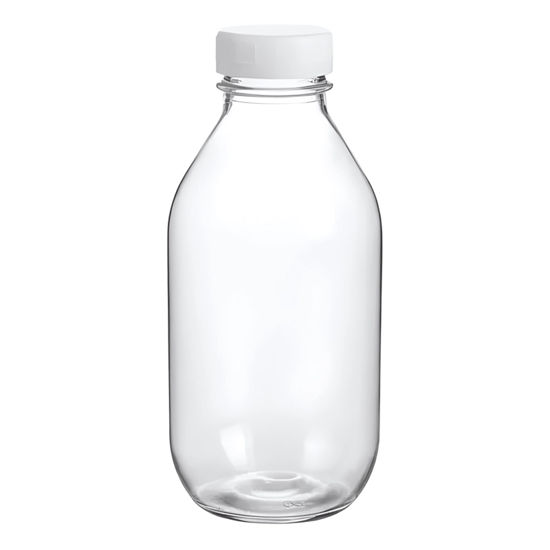 PACK 12 BOTELLAS VIDRIO LECHERA PARA JUGOS 100 ML, BLANCO - 1