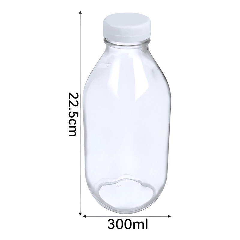 PACK 12 BOTELLAS VIDRIO LECHERA PARA JUGOS 100 ML, BLANCO - 2