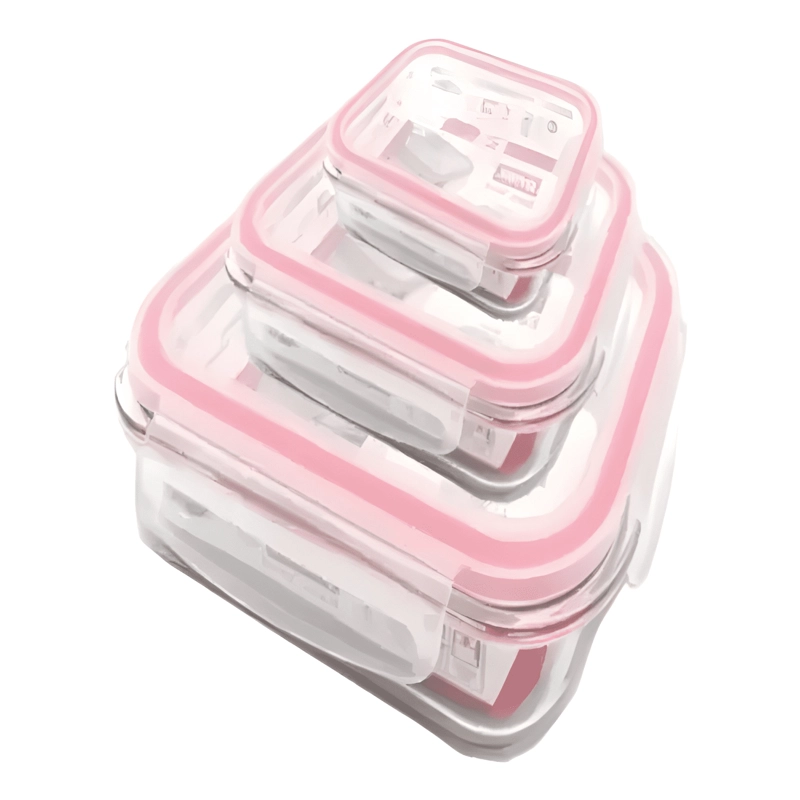 RECIPIENTE VIDRIO HERME TICO APTO MICROONDAS 3U - 1