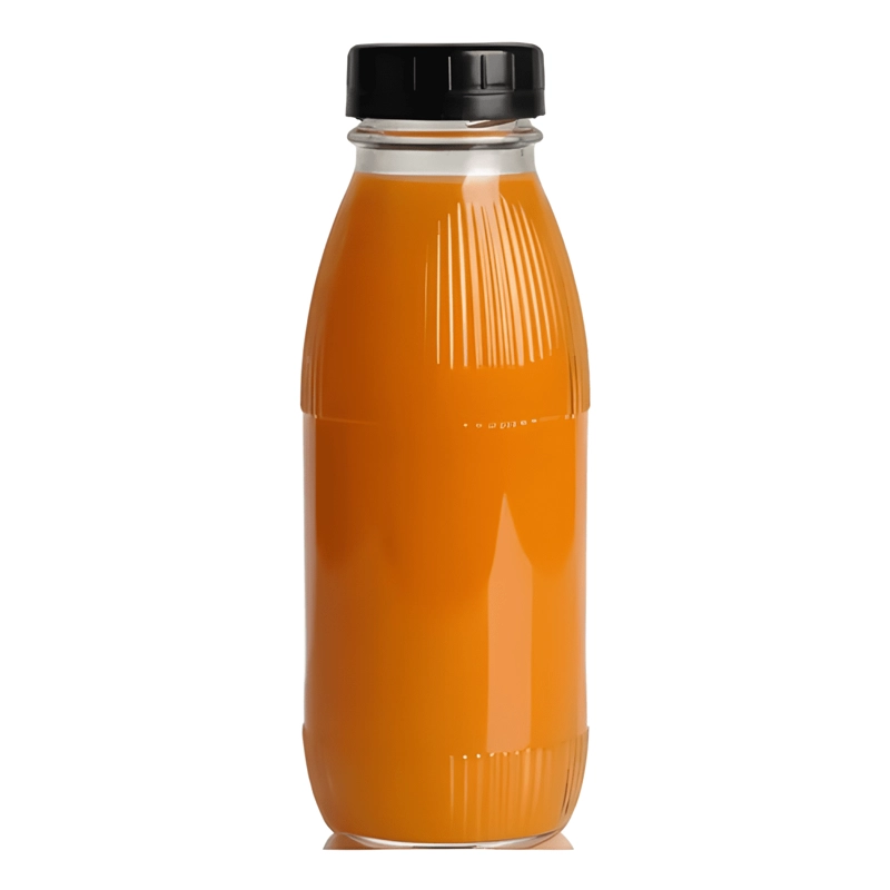 PACK 12 BOTELLAS PARA JUGOS 300 ML TAPA PLASTICA, BLANCO - 1