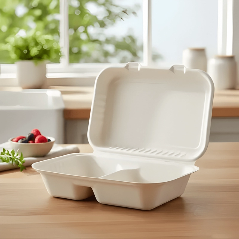 ENVASE BIODEGRADABLE 2 DIV COLACION Y COMIDA 50U - 3