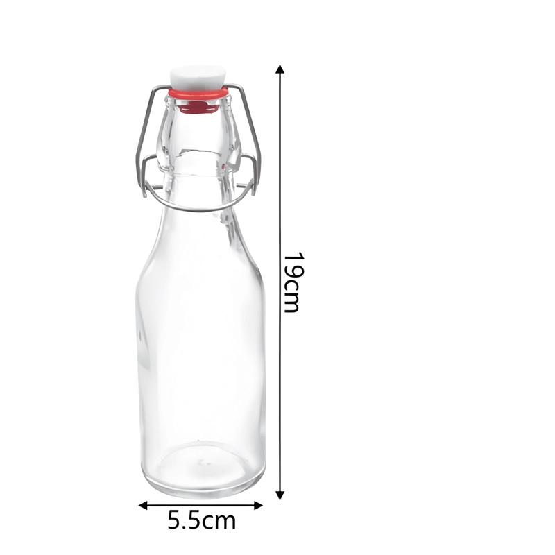FRASCO VIDRIO HERME TICO VINAGRA O LECHE 250 ML, BLANCO - 4