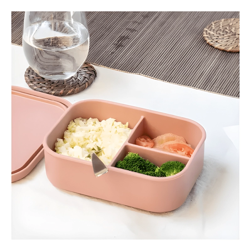 CONTENEDOR PLASTICO HERME TICO BENTO BOX, ROJO - 1