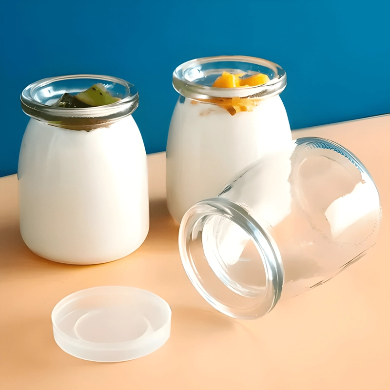 FRASCO VIDRIO REDONDO YOGUR 100 ML TAPA PLASTICA 20U #2 - 2