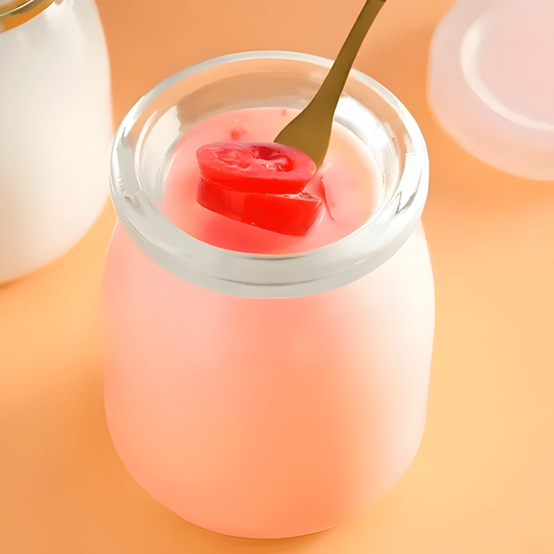 FRASCO VIDRIO REDONDO YOGUR 100 ML TAPA PLASTICA 20U #2 - 3