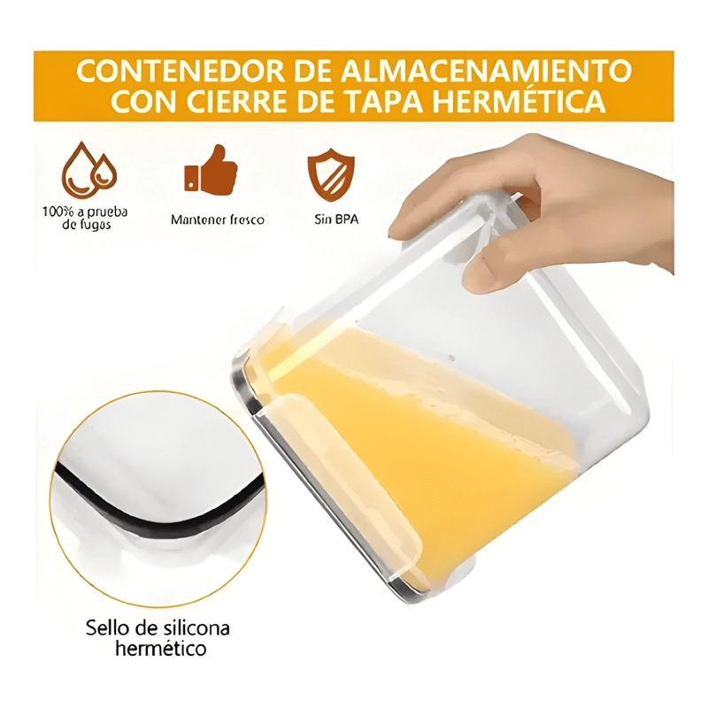 JUEGO DE 24 RECIPIENTES HERME TICOS DE ALMACENAMIENTO #2 - 4