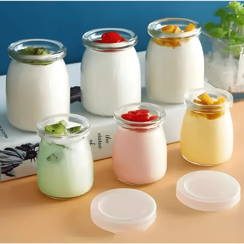 PACK 12 FRASCO VIDRIO PUDDING 100 ML PARA POSTRES - 2