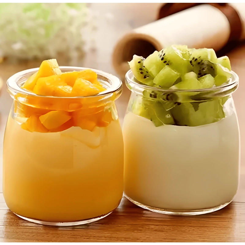 PACK 12 FRASCO VIDRIO PUDDING 100 ML PARA POSTRES - 4