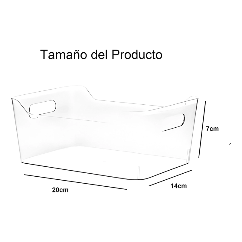 ORGANIZADOR DE REFRIGERADOR Y DESPENSA, TRANSPARENTE - 2