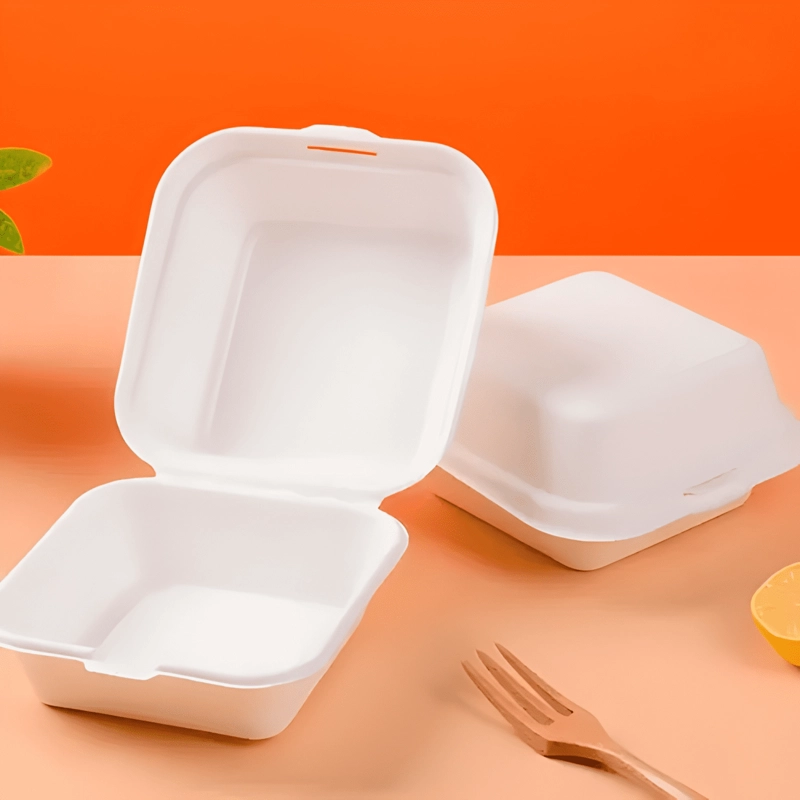 ENVASE DESECHABLE CARTON BIODEGRADABLE 13X13X4 CM 100U - 1