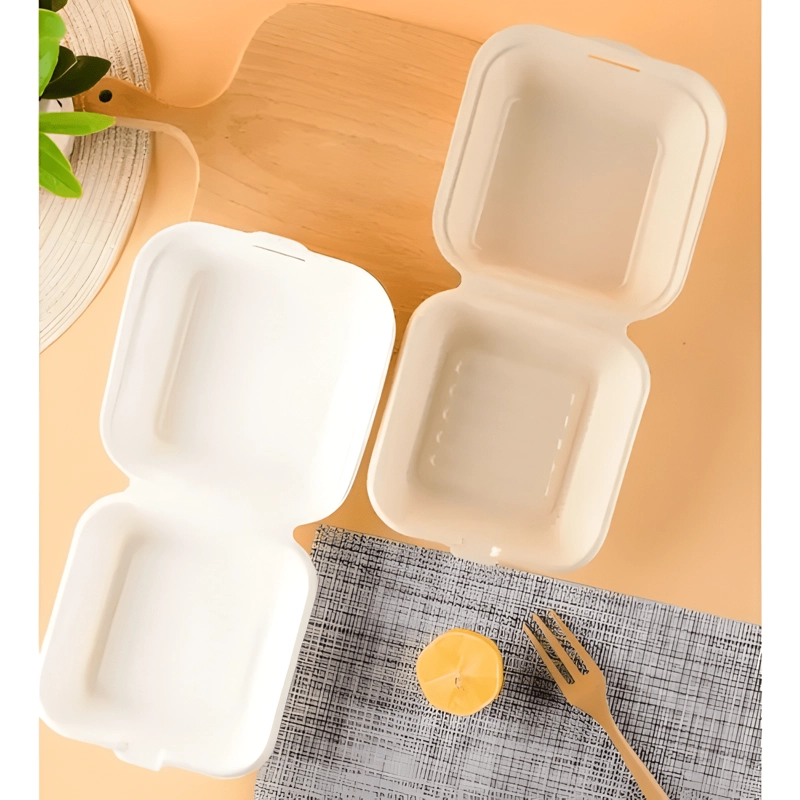 ENVASE DESECHABLE CARTON BIODEGRADABLE 13X13X4 CM 100U - 2
