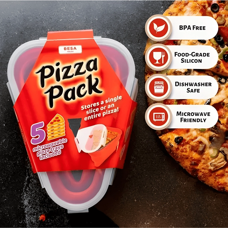 CONTENEDOR DE PIZZA REUTILIZABLE APTO MICROONDAS - 1