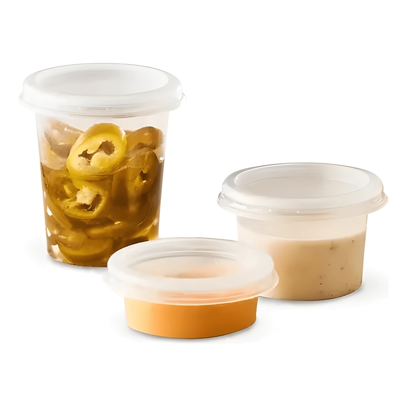 ENVASE PLASTICO 8 OZ CON TAPA APTO MICROONDAS 25U - 1