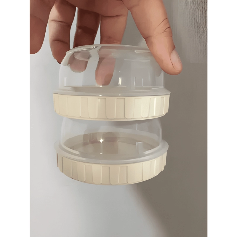 PACK 10 FRASCO POTE MINI PLASTICO CON TAPA 50 ML #2 - 3