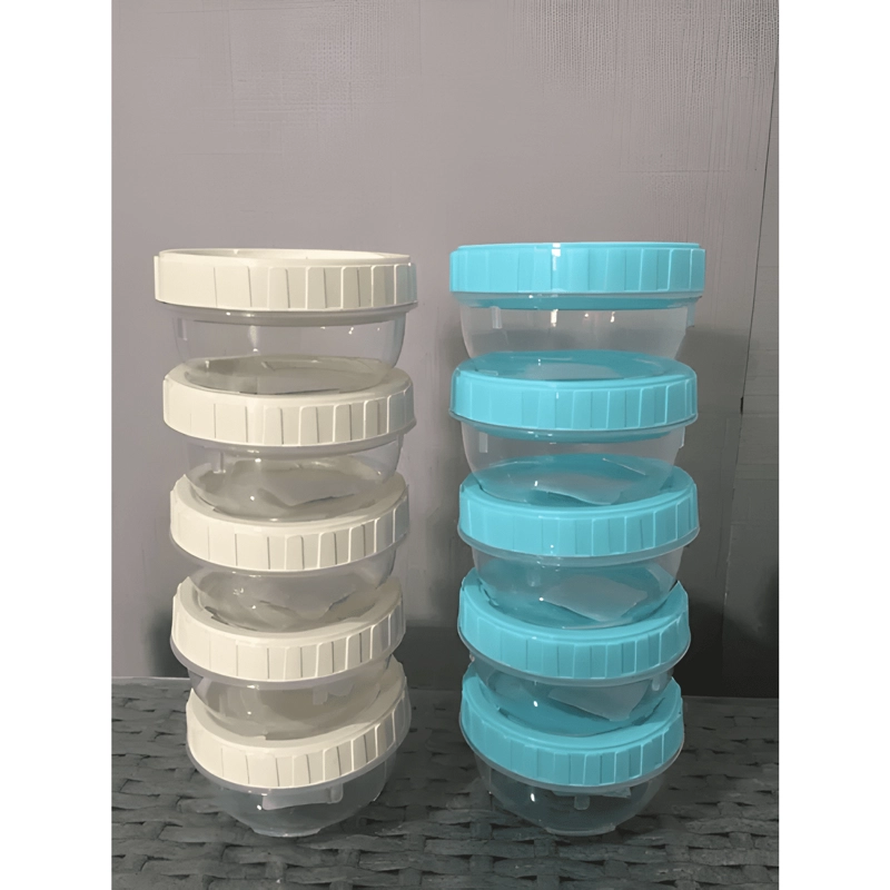 PACK 10 FRASCO POTE MINI PLASTICO CON TAPA 50 ML #2 - 4