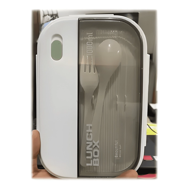 TAPER PLASTICO 3 COMPARTIMENTOS PARA COMIDA 1000 ML - 2