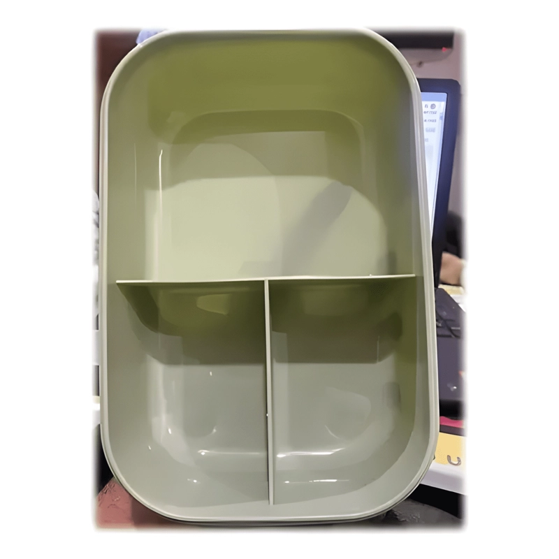 TAPER PLASTICO 3 COMPARTIMENTOS PARA COMIDA 1000 ML - 3